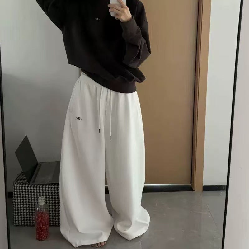 Women's Casual Retro Wide Leg Loose Hip Hop Streetwear Trousers