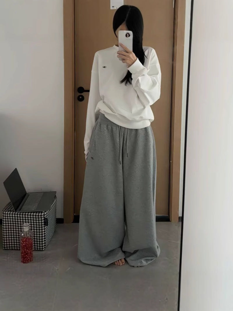 Women's Casual Retro Wide Leg Loose Hip Hop Streetwear Trousers