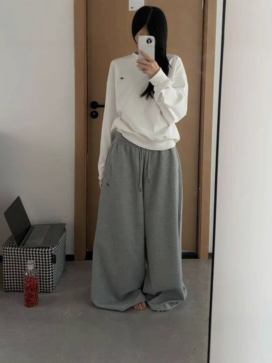 Women's Casual Retro Wide Leg Loose Hip Hop Streetwear Trousers